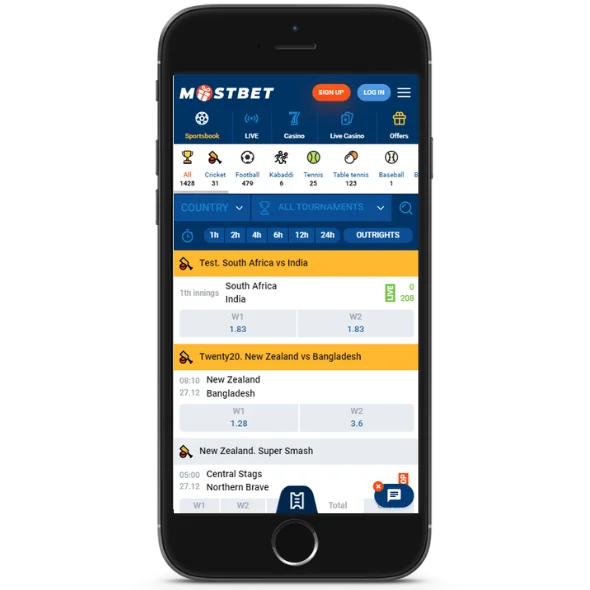 Sports Betting Mostbet App